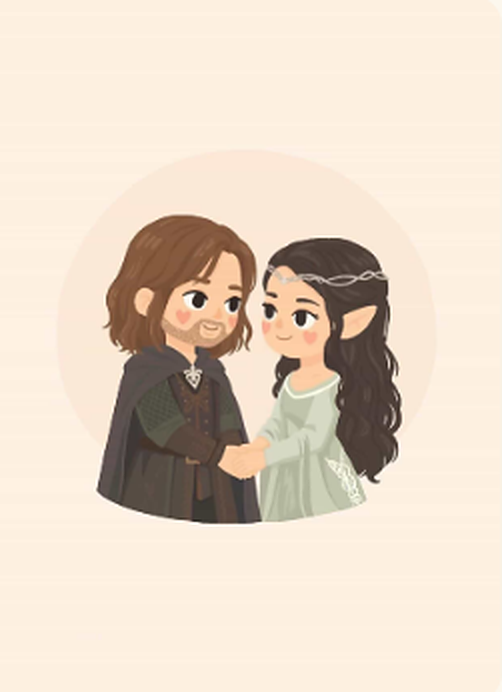 Aragorn y Arwen