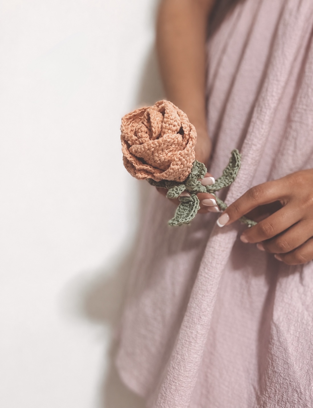 Rosa de crochet
